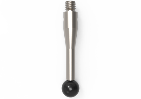 ITP Straight Styli - Type A - Silicon Nitride Ball - M3 Thread x 23.5mm Overall Length - TIM3S50R4023
