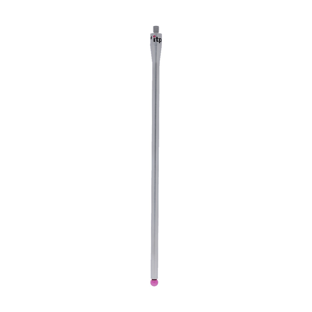 ITP Straight Styli - Type A - Ruby Ball - M4 Thread x 102.5mm Overall Length - TIM405007102