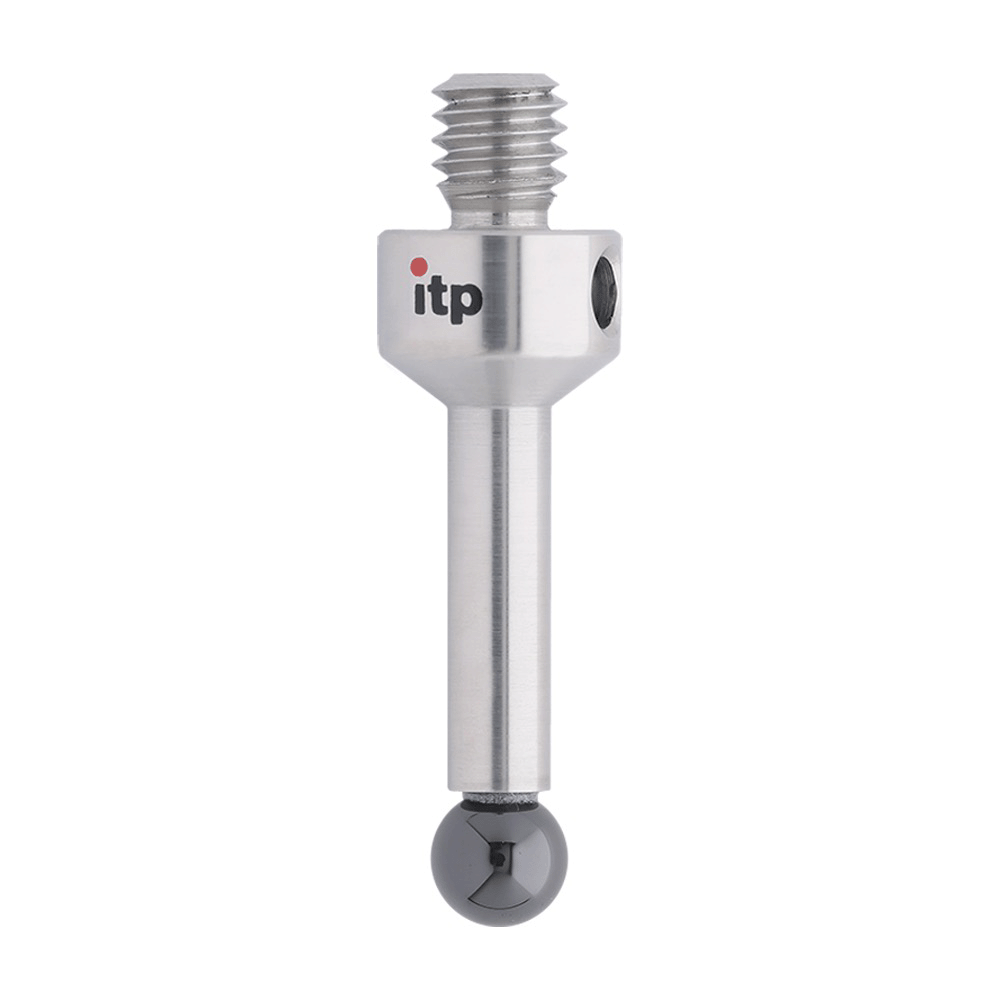 ITP Straight Styli - Type A - Silicon Nitride Ball - M4 Thread x 20mm Overall Length - TIM4S4007020