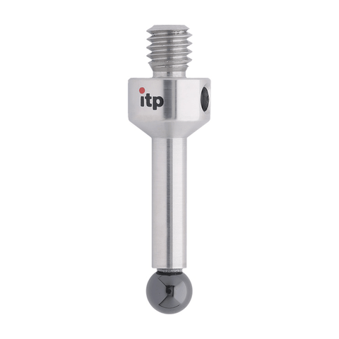 ITP Straight Styli - Type A - Silicon Nitride Ball - M4 Thread x 20mm Overall Length - TIM4S4007020