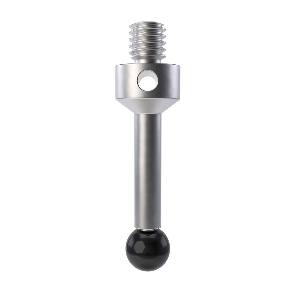 ITP Straight Styli - Type A - Silicon Nitride Ball - M4 Thread x 22.5mm Overall Length - TIM4S5007022