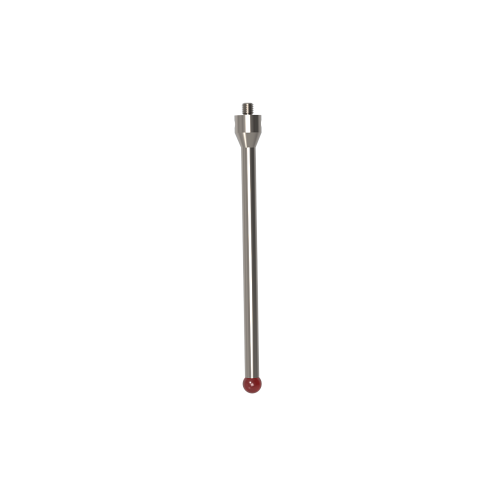 ITP Straight Styli - Type A - Ruby Ball - M5 Thread x 114.5mm Overall Length - TIM508011114