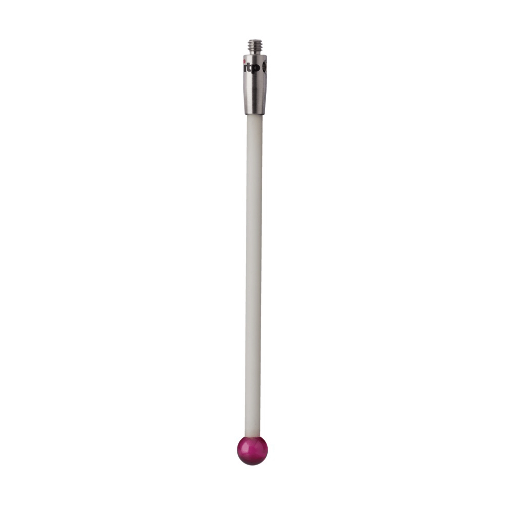 ITP Straight Styli - Type A - Ruby Ball - M2 Thread x 52mm Overall Length - TKM204003052