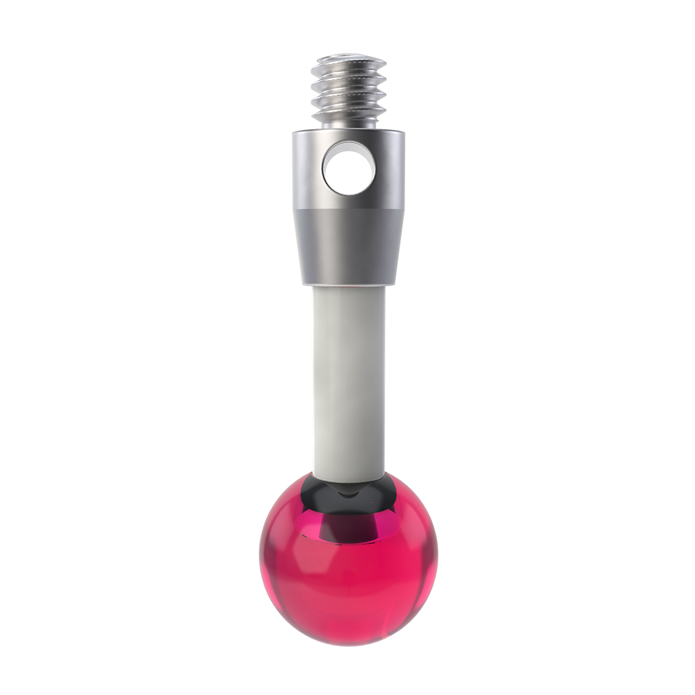 ITP Straight Styli - Type A - Ruby Ball - M2 Thread x 14mm Overall Length - TKM205003014