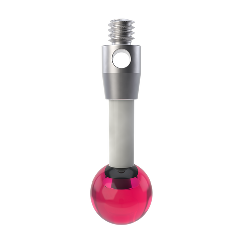 ITP Straight Styli - Type A - Ruby Ball - M2 Thread x 14mm Overall Length - TKM205003014