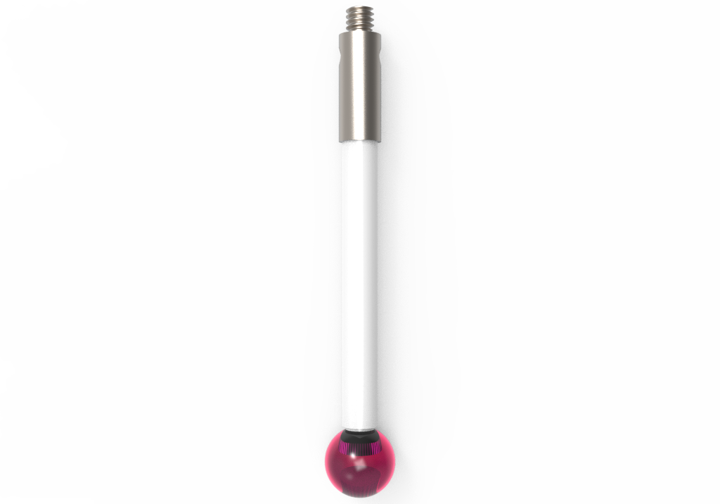 ITP Straight Styli - Type A - Ruby Ball - M2 Thread x 32.5mm Overall Length - TKM205003032