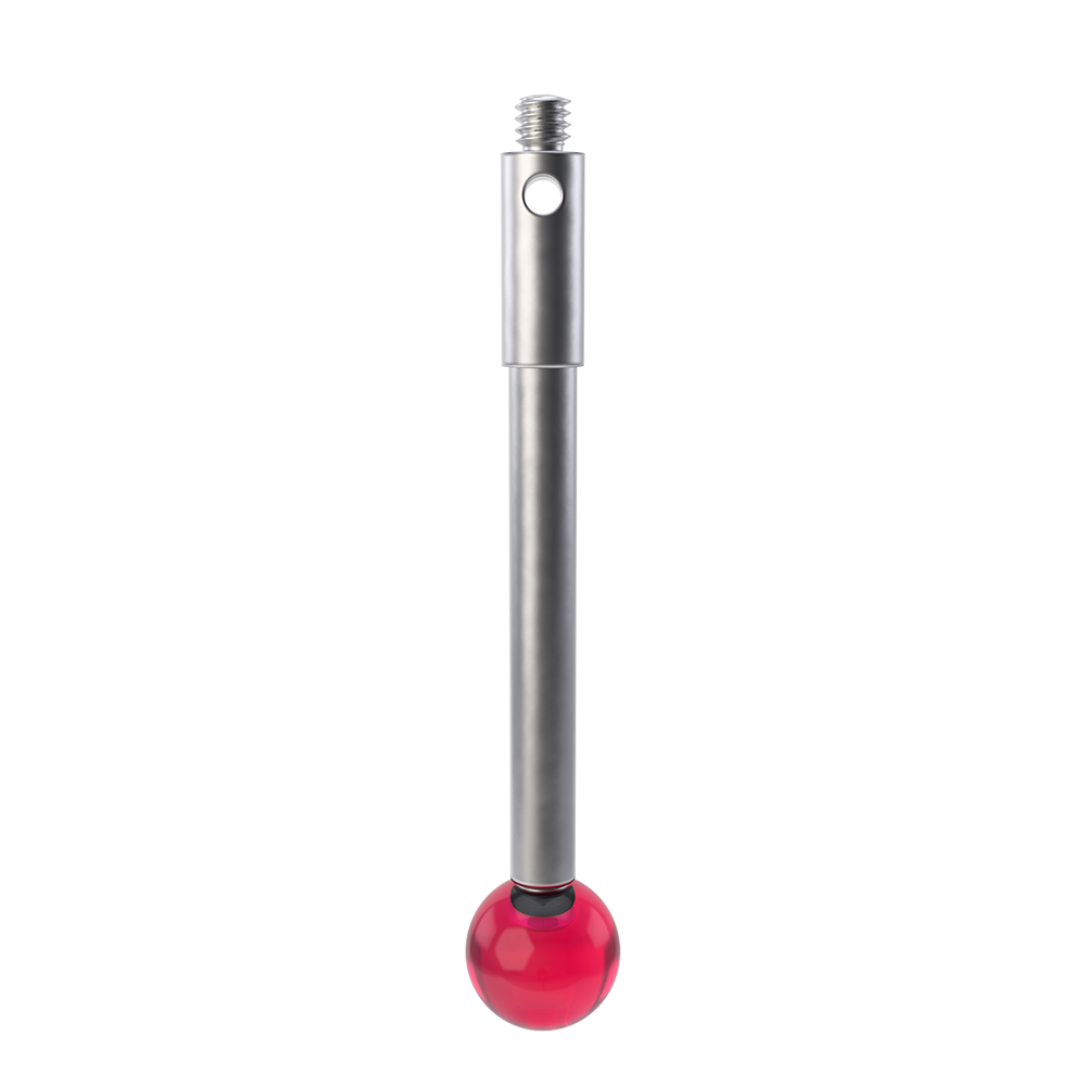 ITP Straight Styli - Type A - Ruby Ball - M2 Thread x 33mm Overall Length - TKM206003033