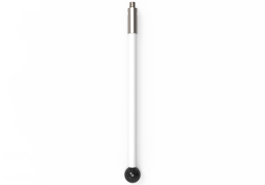 ITP Straight Styli - Type A - Silicon Nitride Ball - M2 Thread x 52.5mm Overall Length - TKM2S5003053