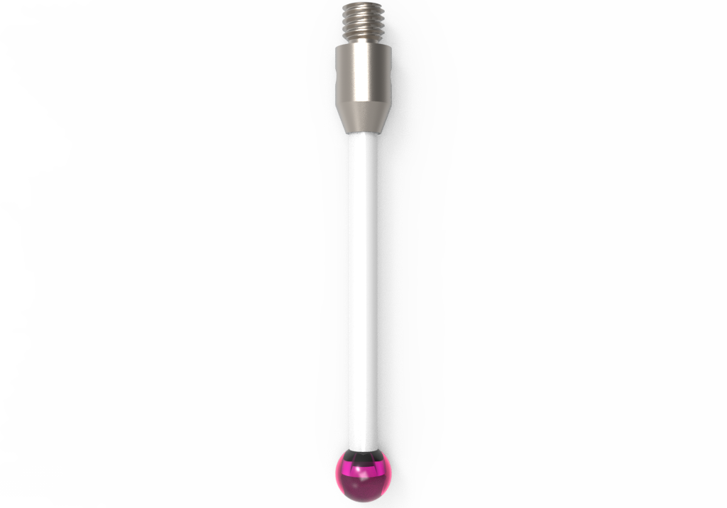 ITP Straight Styli - Type A - Ruby Ball - M3 Thread x 32mm Overall Length - TKM304004032