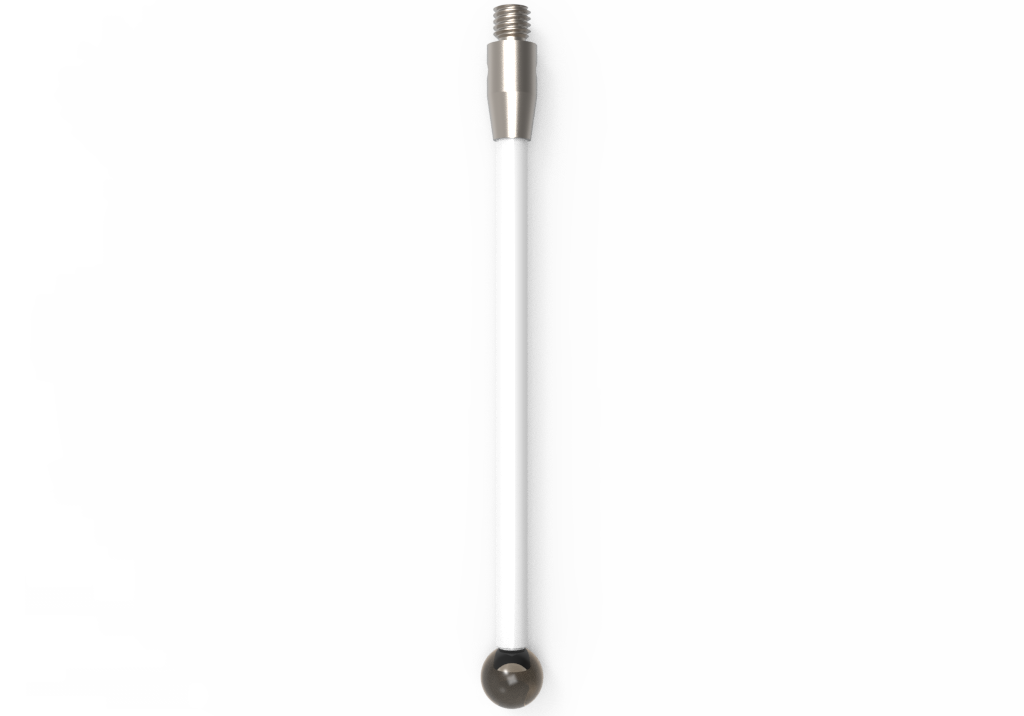 ITP Straight Styli - Type A - Silicon Nitride Ball - M3 Thread x 52.5mm Overall Length - TKM3S5004052
