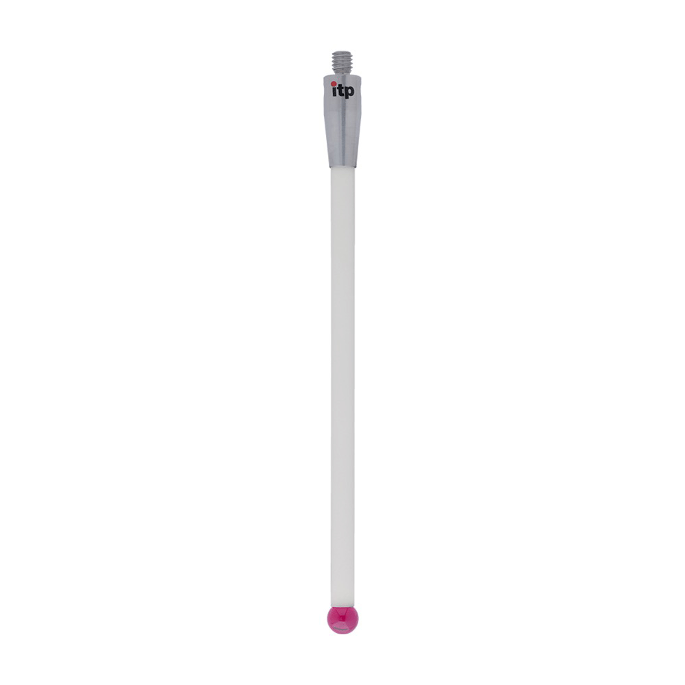 ITP Straight Styli - Type A - Ruby Ball - M4 Thread x 103mm Overall Length - TKM406007103