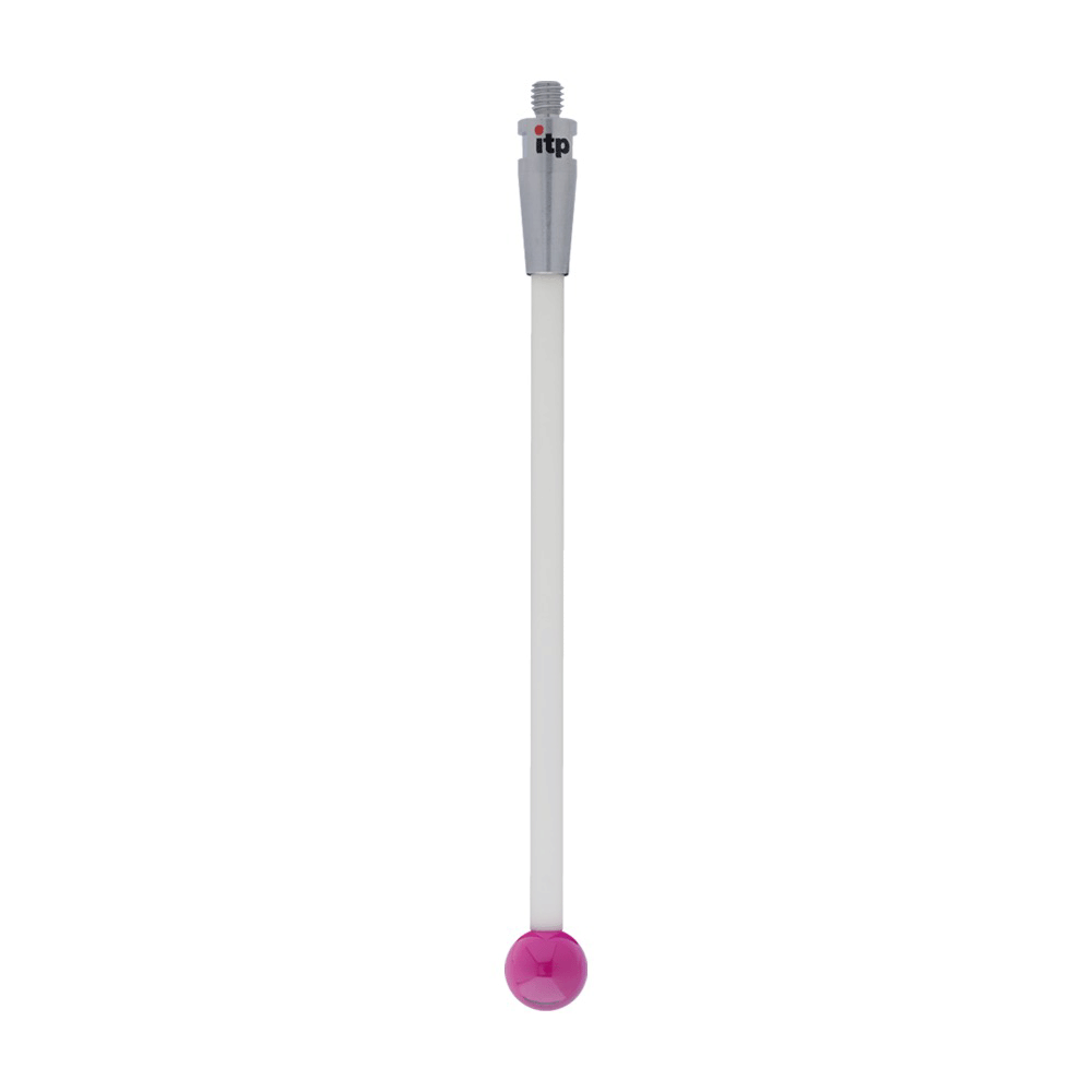 ITP Straight Styli - Type A - Ruby Ball - M4 Thread x 105mm Overall Length - TKM410007100
