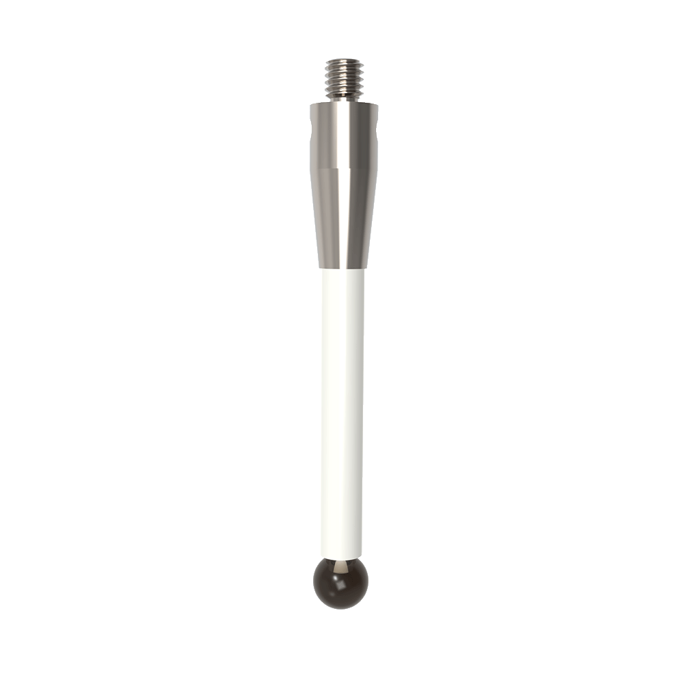 ITP Straight Styli - Type A - Silicon Nitride Ball - M4 Thread x 53mm Overall Length - TKM4S6007053