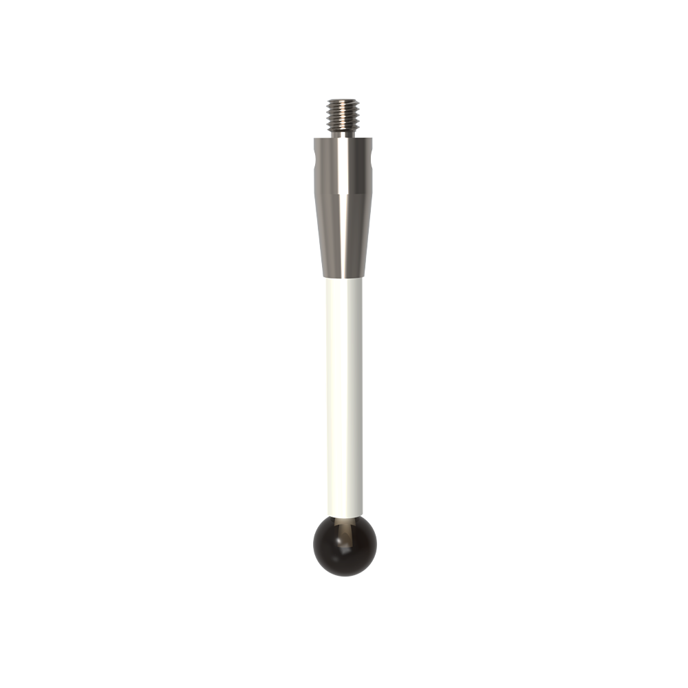 ITP Straight Styli - Type A - Silicon Nitride Ball - M4 Thread x 54mm Overall Length - TKM4S8007054