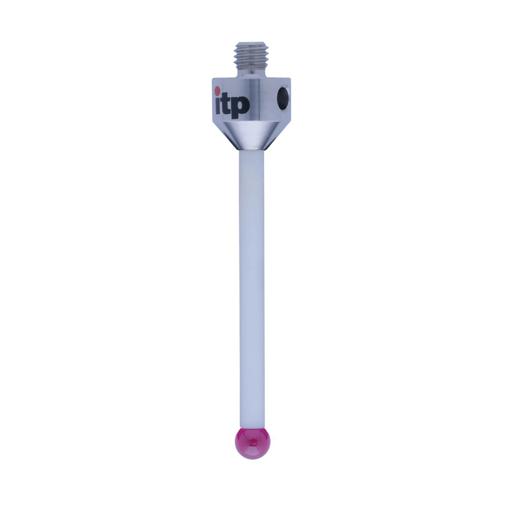 ITP Straight Styli - Type A - Ruby Ball - M5 Thread x 53mm Overall Length - TKM505011053