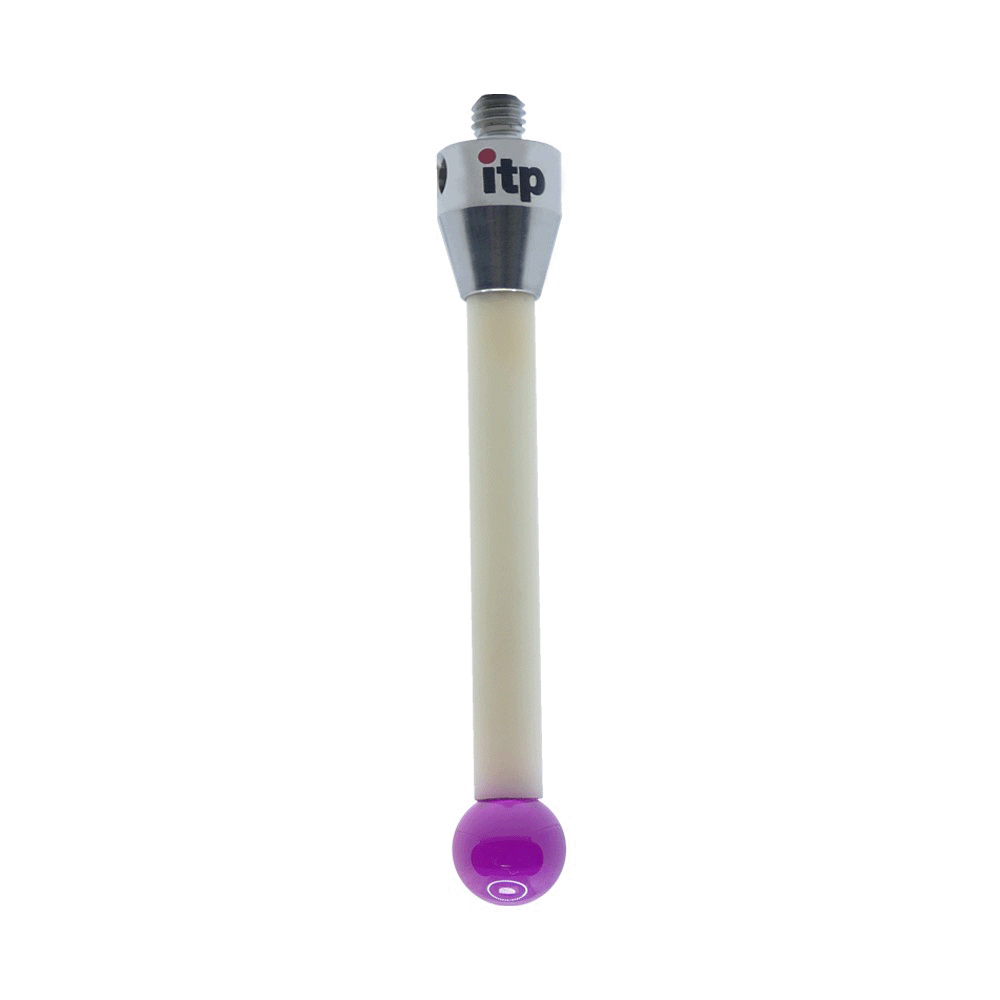 ITP Straight Styli - Type A - Ruby Ball - M5 Thread x 65.5mm Overall Length - TKM510011065