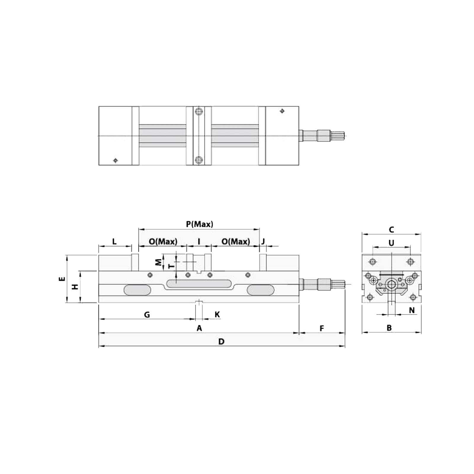 100mm/4 inch Double Station Lockwell Machine Vice - TLD Series (Autowell) - TLD-40G