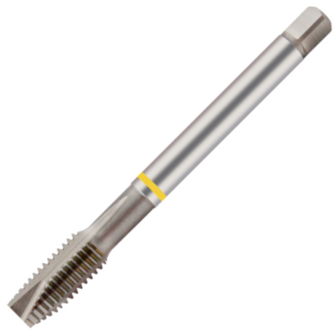 Europa Threading Tap - Spiral Point - Metric Fine - Long Reach - HSS-E - Yellow Ring - M8 x 0.75