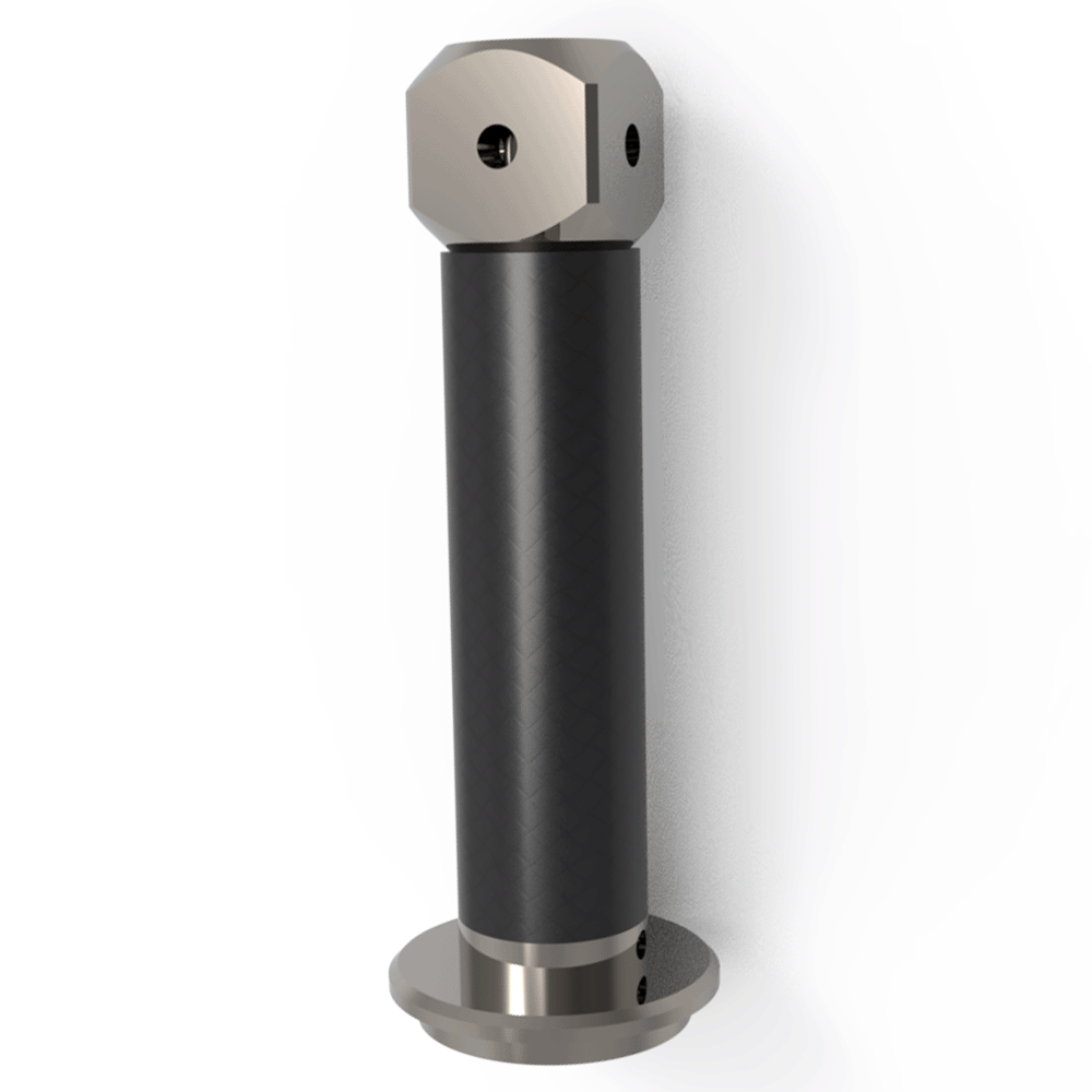 ITP Adaptor Plate Extension carbon fiber Stem Material - M5 Thread x 86.5mm Overall Length - TVM5TZ220040