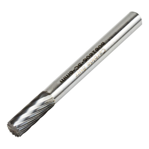 Vortex Carbide Burr Type B - Cylinder With End Cut - Single Cut - 6mm Diameter
