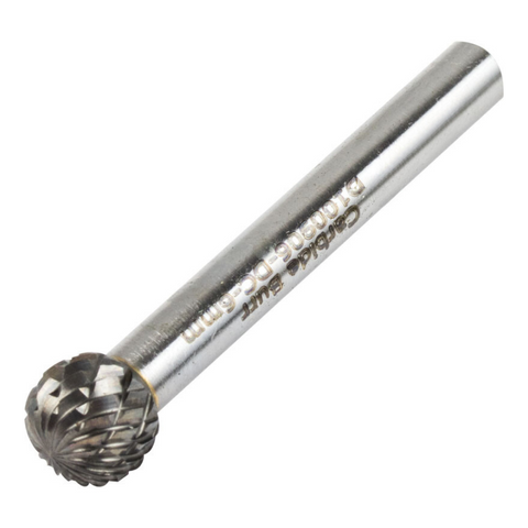 Vortex Carbide Burr Type D - Ball Nose - Double Cut - 10mm Diameter
