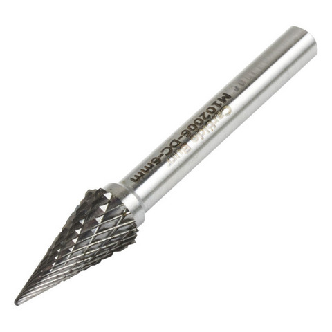 Vortex Carbide Burr Type M - Cone - Double Cut - 10mm Diameter