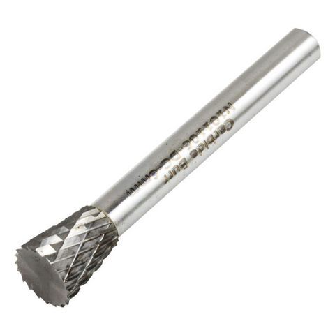 Vortex Carbide Burr Type N - Inverted Cone - Double Cut - 3mm Diameter