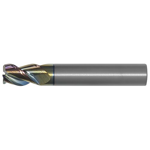 OSG Carbide 3 Flute Centre Cutting Corner Radius End Mill DLC Coated Short Length - For Aluminium - 16mm x R1