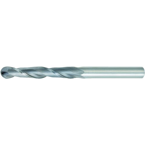 OSG Carbide 2 Flute End Mill Ball Nose - Extra Long Length Centre Cutting For General Applications - 4mm