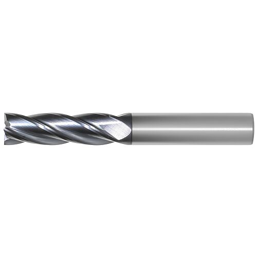 OSG Carbide 4 Flute End Mill Square TiAlN Coated - Long Length Centre Cutting For General Applications - 25mm