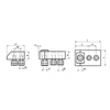 ER-EL Side Clamp Kit (Serrated Wedge Type) - 14mm T-Slot thumbnail 2