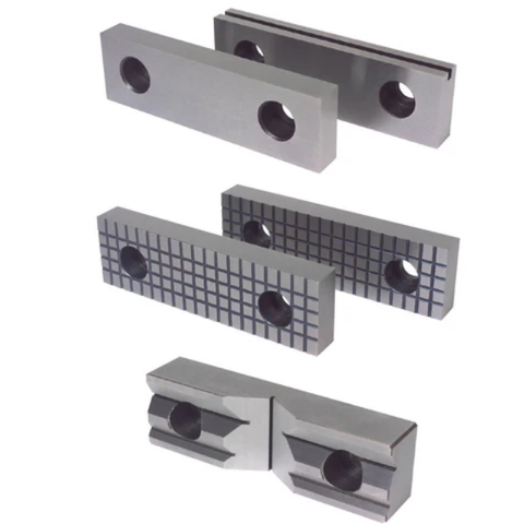 Nicon Hard Stepped Jaw Set (3 x 3mm step) - For Nicon Vice MMV-200+ - 60mm x 200mm (MMV200STJ)
