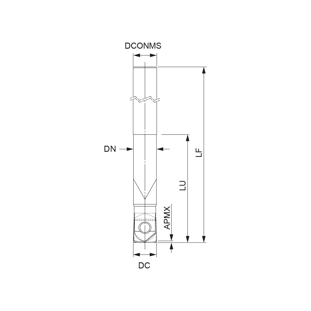 Palbit Cylindrical Shank Holder - 10mm Cutter Diameter - 181156800