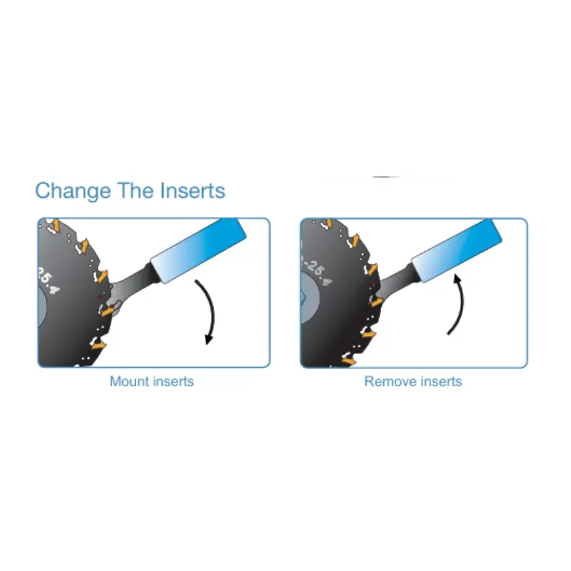 Y.T. Indexable T-Slot Cutter (3TS) - Metric - 80 mm Saw Diameter for SNGX/SNGW Inserts - Insert Width 5mm (3T2560-R5)