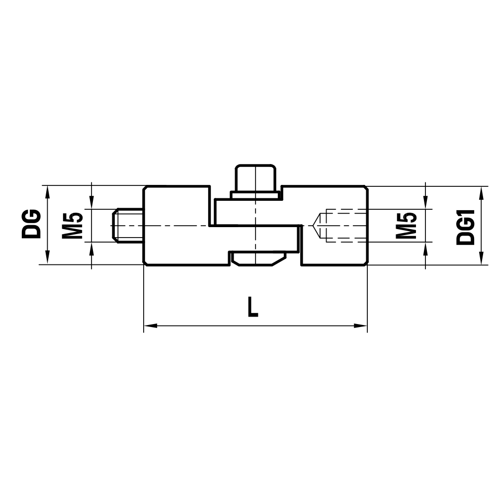ITP Knuckles - titanium Base Material - M5 Thread x 34mm Overall Length - GTM500012034