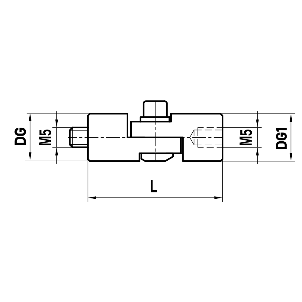 ITP Knuckles - titanium Base Material - M5 Thread x 40mm Overall Length - GTM500018040