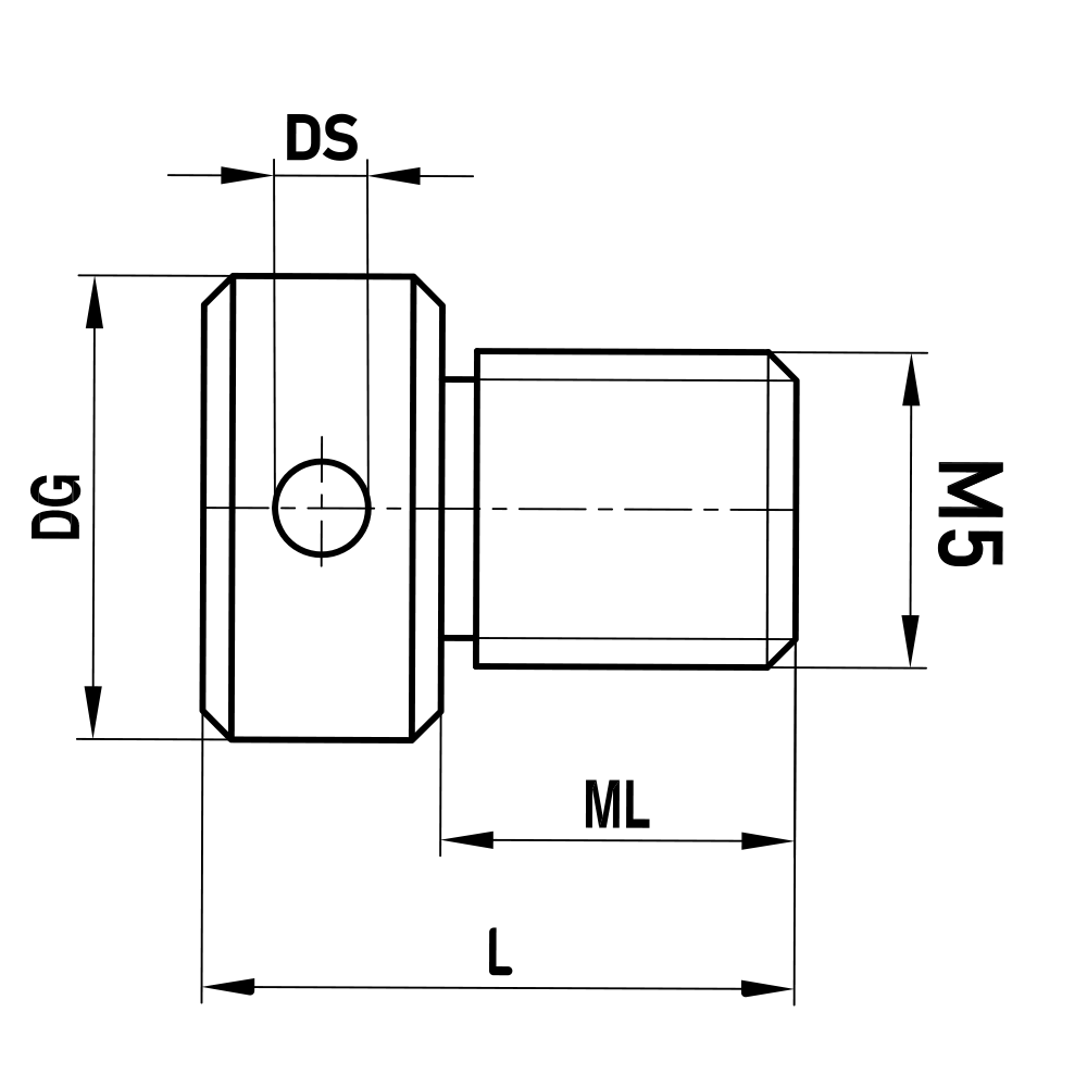 ITP Thread Measuring Gauges - stainless steel Base Material - M5 Thread Size x 18mm Overall Length - GWM600012018