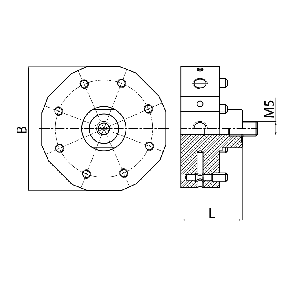 ITP Cubes - titanium Base Material - M5 Thread x 21mm Overall Length - KHM5L0813021