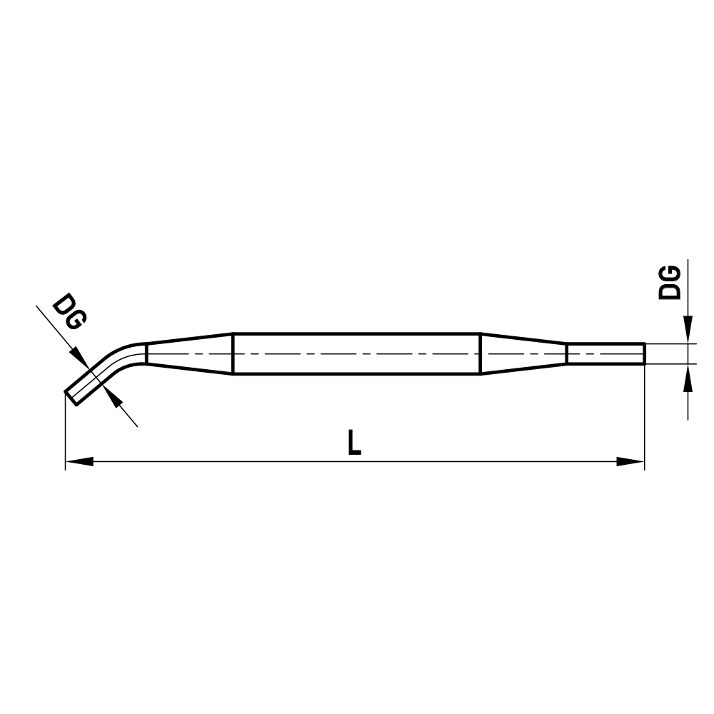 ITP Styli Tool - stainless steel BaseMaterial - M4 Thread Size x 49mm Overall Length - MIMO01700049