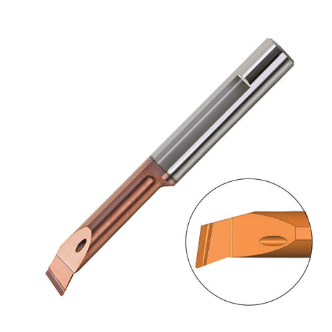 Carmex Carbide Tiny Tool - Profiling and Boring with Advanced Chip Breaker - CBR - TNX Grade - 4.1mm Minimum Diameter x 1.2mm Reach x R0.4