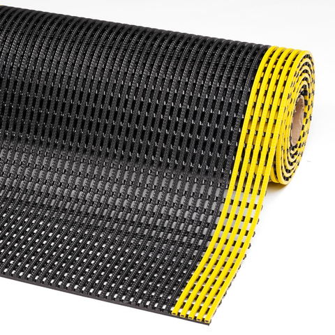 Work Well Mats Industrial grade welded duckboard design - Deck-Safe - 1220x10000x12mm (BK/YL)