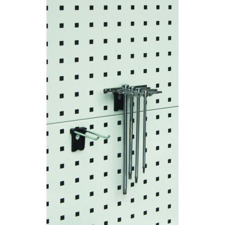 Polstore Double Hook - For Perforated Panel - 200mm Length
