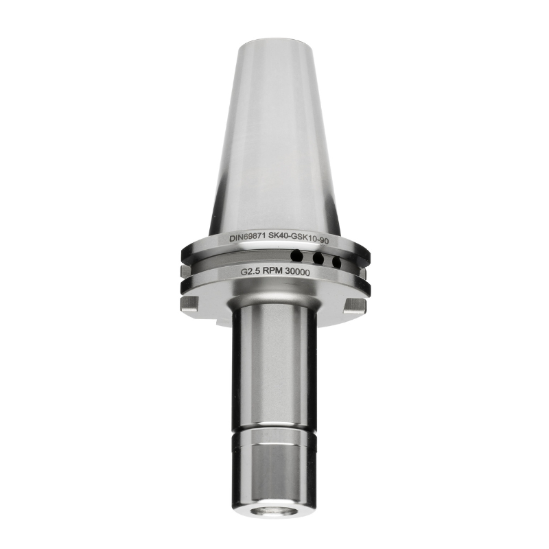 Omega Products DV40 GSK Collet Chuck - GSK25 - DIN69871 - 25,000RPM - G2.5 - 120mm Gauge Length