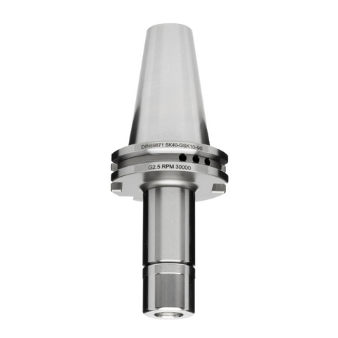 Omega Products DV40 GSK Collet Chuck - GSK16 - DIN69871 - 25,000RPM - G2.5 - 150mm Gauge Length