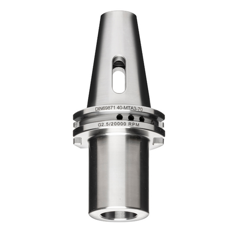 Omega Products DV40 Morse Taper Adaptor 3 - DIN69871 - 20,000RPM - G2.5 - 70mm Gauge Length