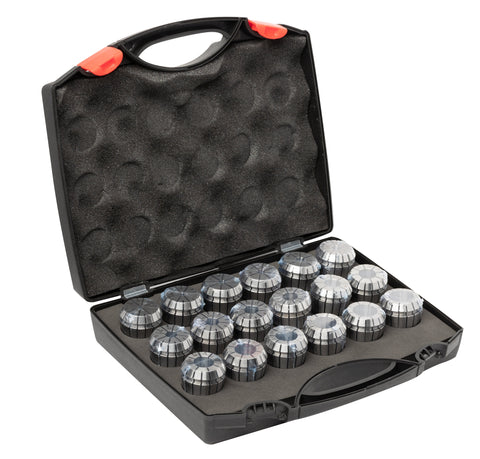 Omega Products ER32 Collet Set Standard Precision - 10 Micron Run-Out - 18 Pieces