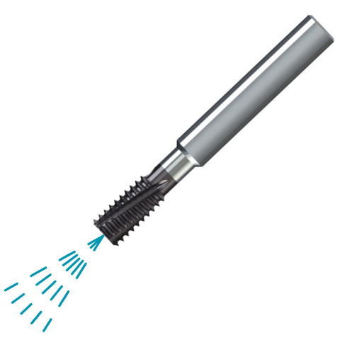 JBO Thread Mill for External Threads - GFM - Metric/Metric Fine - Through Coolant - UnCoated - 8mm x 0.8