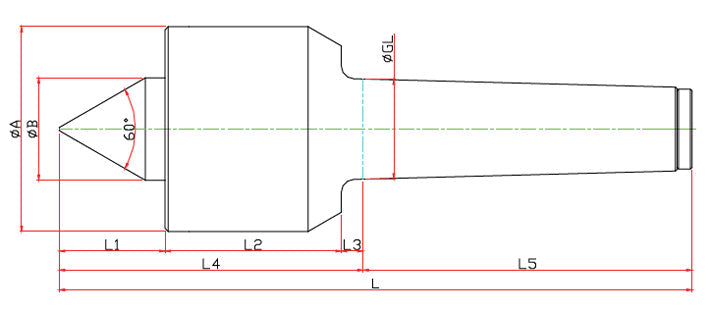 Widin Live Centre - Grinding Applications - GR Type - NO.6
