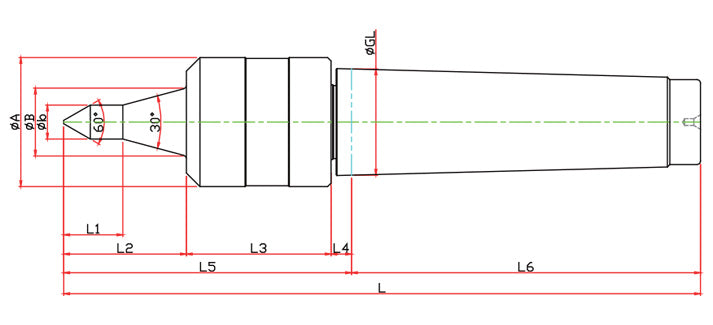 Widin Live Centre - Economical - Minimized Body For Less Interference - HDSTH Type - NO.5 x 12
