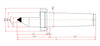 Widin Live Centre - Half Tipped Dead Centre - Carbide Tipped - LM-HCN Type - NO.1 thumbnail 2